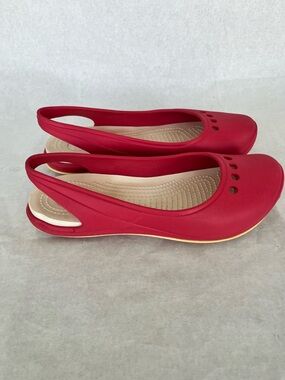 CROCS Women's Hot Pink Slingback Ballet Flats